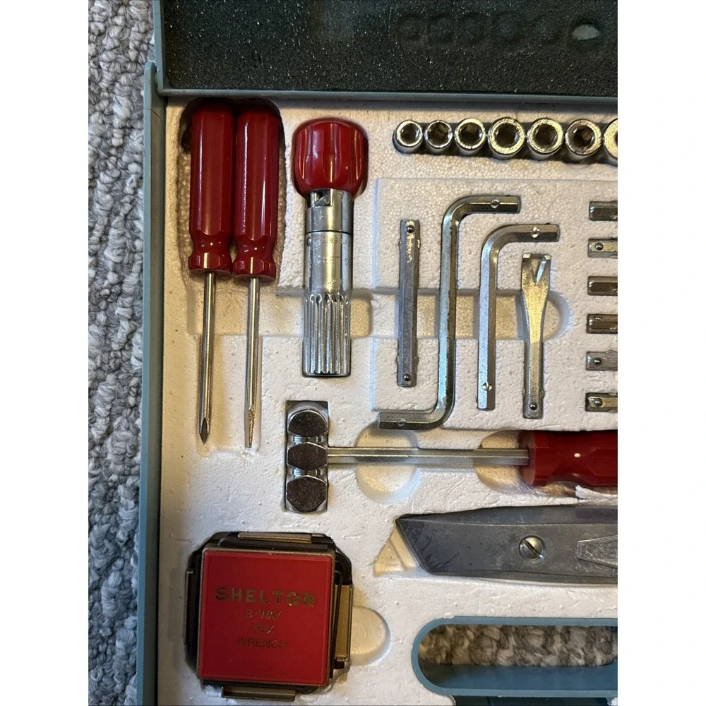 Vintage Portable Shelton Socketool Kit Antique Tool Socket Set